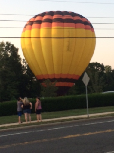 Landing in parking lot